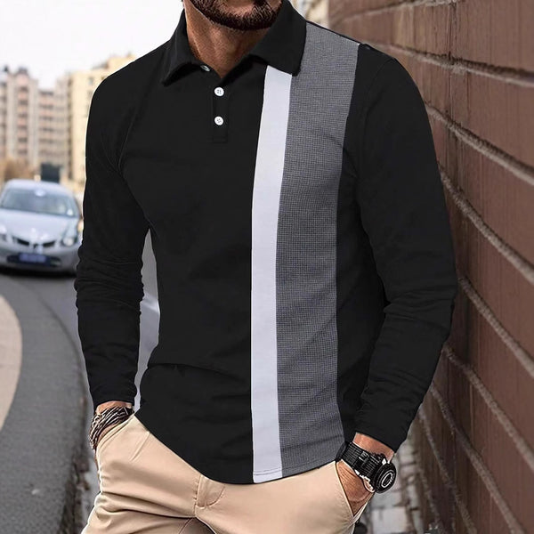 Camisa Casual Slim Fit con Estampado 3D y Cuello Solapa