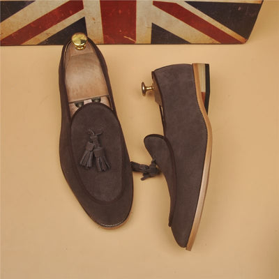 Mocasines Hombre Respirable Punta Afilada Estilo Británico Clásico - Image 8