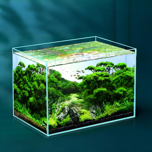 Acuario de Cristal Blanco Premium para Escritorio - Image 12