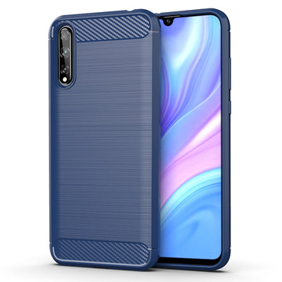 Funda de silicona suave con patrón de fibra de carbono cepillada - Image 8
