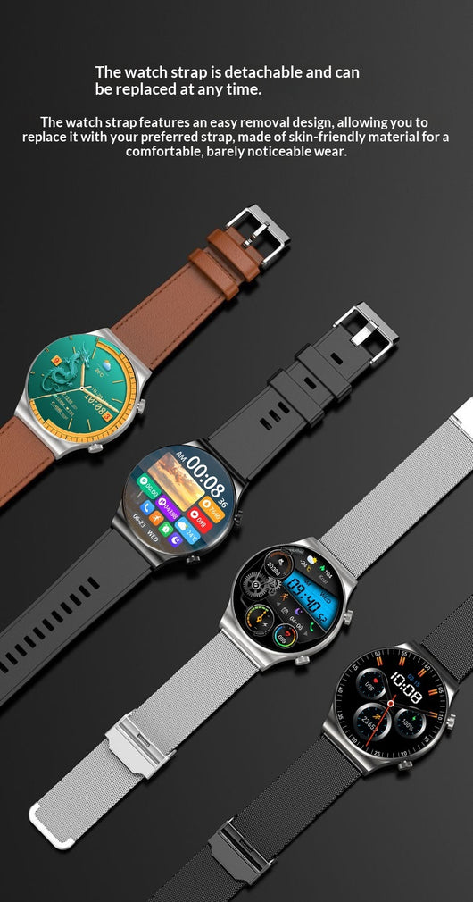Reloj Inteligente Deportivo con Llamadas Bluetooth, Monitor de Frecuencia Cardíaca y Glucosa - Image 22