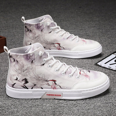Zapatillas Altas de Lona con Diseño Graffiti - Estilo Urbano Juvenil - Image 11