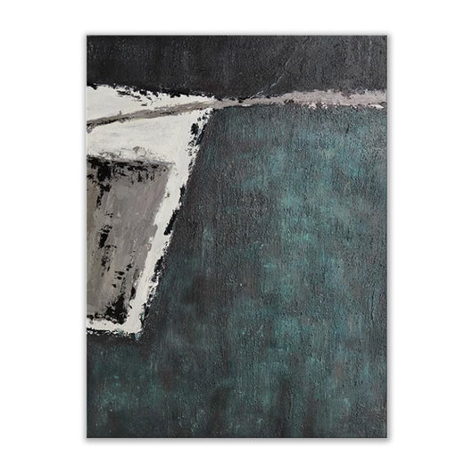 Cuadro Abstracto Texturizado Verde Wabi-sabi Decoración Moderna para Sala de Estar - Image 8