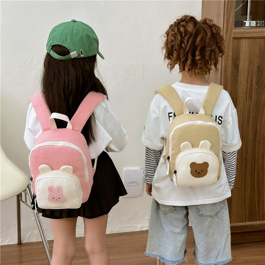 Mochila Infantil Diseño Conejo con Combinación de Colores