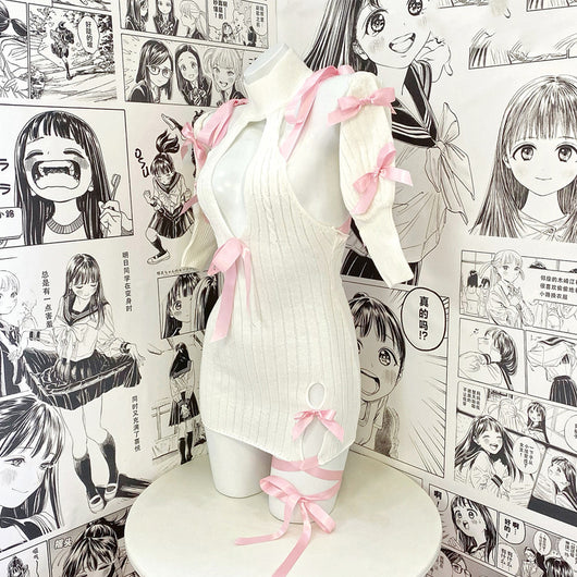 Vestido Suéter con Lazo Japonés para Otoño - Image 2