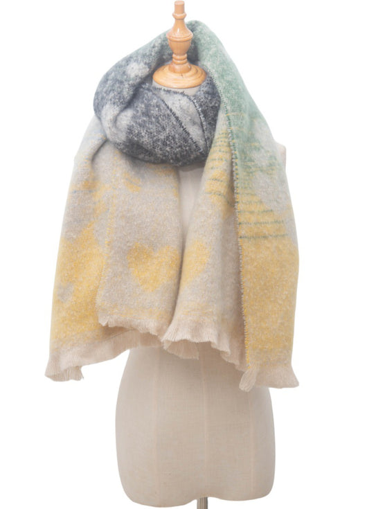 Cuello Térmico Jacquard con Diseño de Amor - Bufanda Versátil Europea - Image 31