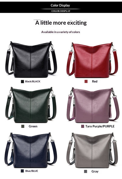 Bolso Bandolera Mujer de Gran Capacidad con Detalles de Borlas - Image 14