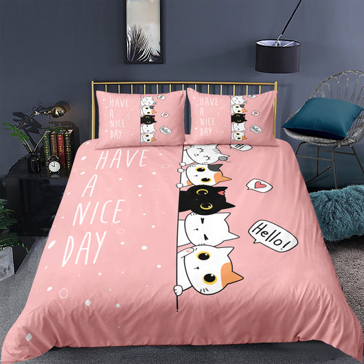 Juego de Funda Nórdica y Almohada Kitty Series - Image 7