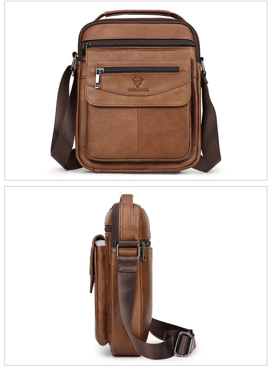 Mochila de Cuero Genuino para Hombre - Diseño Crossover Moderno - Image 24