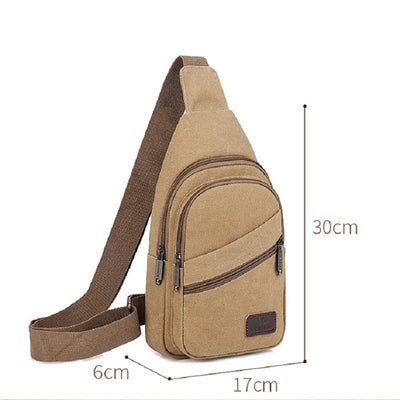 Bolsa Mensajera Casual de Lona para Hombre - Image 13
