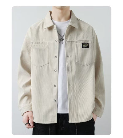 Chaqueta de Pana para Hombre - Camisa Casual de Manga Larga - Image 11