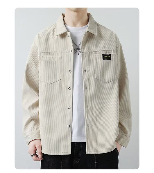 Chaqueta de Pana para Hombre - Camisa Casual de Manga Larga - Image 11