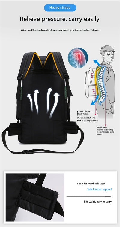 Mochila de Trekking 70L para Senderismo, Camping y Viajes de Aventura - Image 13