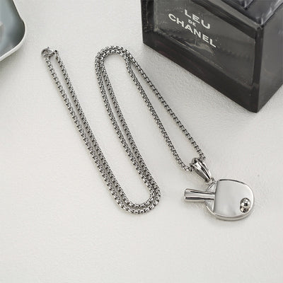 Dije de Tenis de Mesa para Hombre - Collar Hip-Hop Trendy con Colgante Declarativo - Image 3