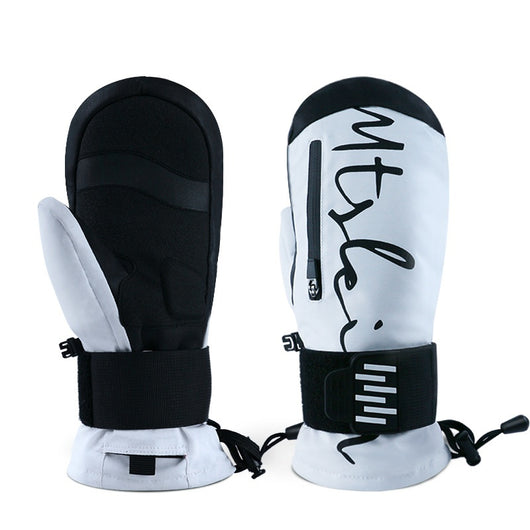 Guantes de Esquí con Banda Muñeca, Absorción de Impactos y Aislamiento Térmico Impermeable - Image 5