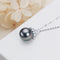 Black Pearl 18K Gold Plated Pendant S925 Silver Necklace Female S925 Silver