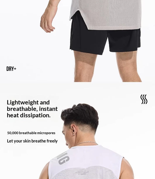 Camiseta Deportiva Hombre Sin Mangas Transpirable Seda Helada Entrenamiento Ligero - Image 8