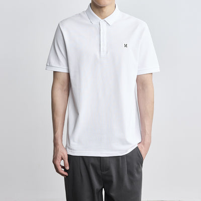 Polo Clásico con Bordado de Letras para Hombre - Image 2