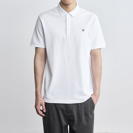 Polo Clásico con Bordado de Letras para Hombre - Image 2