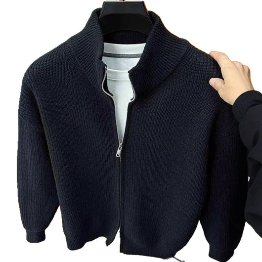 Cardigan de Punto con Cierre de Cremallera para Hombre - Image 5