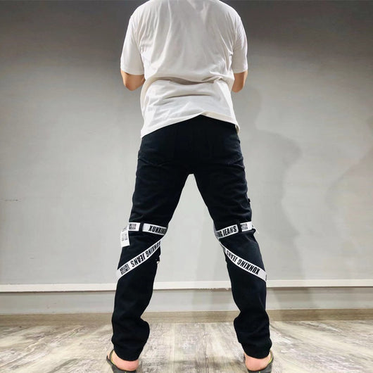 Pantalones Slim Fit Rotos para Hombre con Cierre Frontal - Image 13