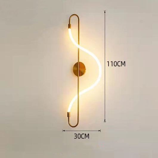 Lámpara de Pared LED Musical Note - Lujo Minimalista para Dormitorio y Sala de Estar - Image 2