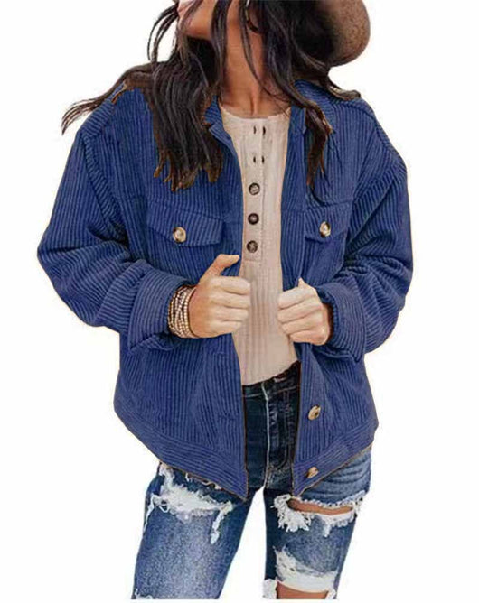Cardigan de Terciopelo Suelto para Mujer - Abrigo Casual Otoño Invierno - Image 13