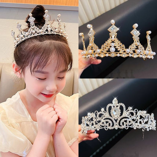 Corona Tiara para Niñas con Clip de Pelo - Accesorio de Princesa - Image 36