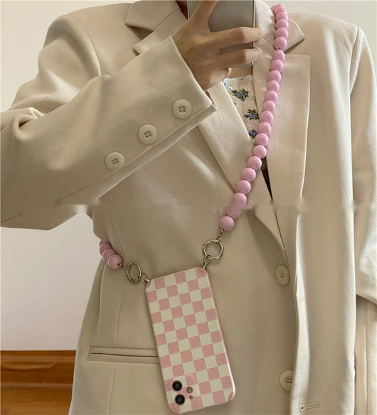 Funda para Celular con Cadena de Cuentas Diagonal - Image 7
