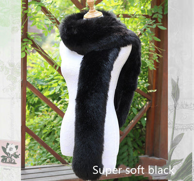 Bufanda de Piel Sintética de Zorro para Invierno - Elegancia y Calidez - Image 13