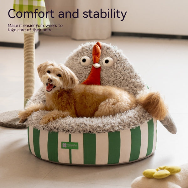 Cama Acogedora para Mascotas - Sofá Nido Cálido para Perros y Gatos