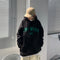 Sudadera Hip Hop Retro con Estampado Fleece para Mujer