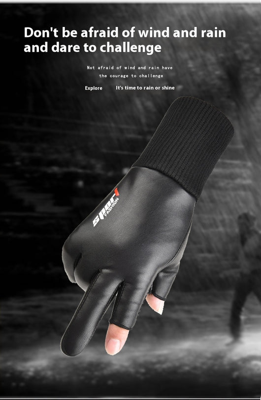 Guantes de Cuero para Hombre, Impermeables, Antideslizantes y para Pantalla Táctil - Image 22
