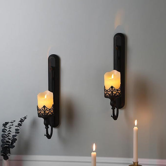 Candelabro Colgante de Hierro Forjado Negro para Decoración - Image 3