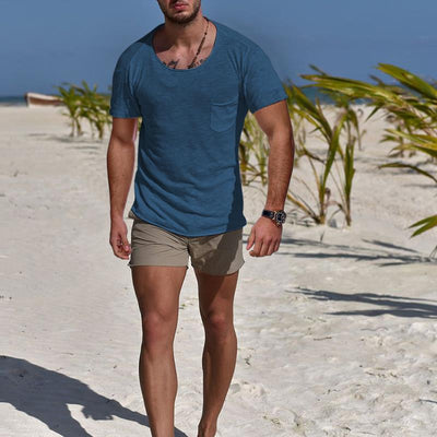 Playera Clásica de Cuello Redondo con Bolsillo para Hombre - Colección Verano - Image 8
