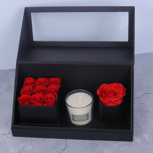 Set de Velas Aromáticas con Flores Preservadas - Caja de Regalo Premium - Image 4