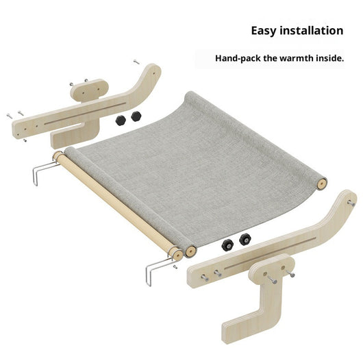 Cama Colgante Extra Grande para Gatos - Nido de Lona para Ventana y Balcón - Image 3