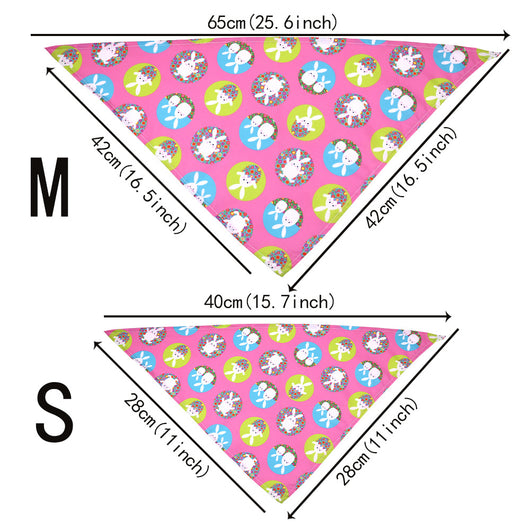 Pañoleta Triangular Festiva para Mascotas - Diseño Pascua - Image 3