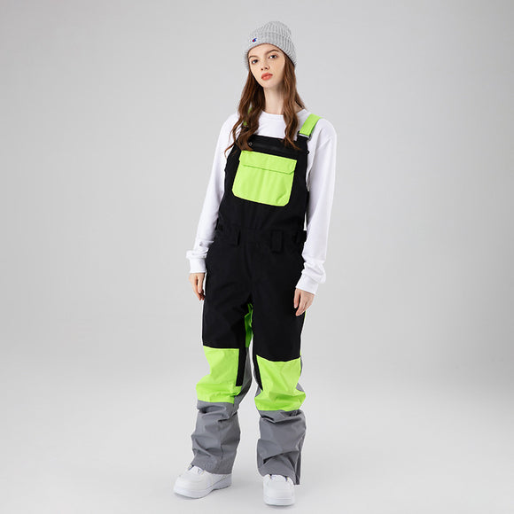 Traje de Esquí Impermeable Bicolor con Refuerzos Duraderos