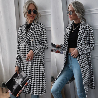 Abrigo Cuadros Clásico Doble Botonadura - Estilo Casual Invierno - Image 6