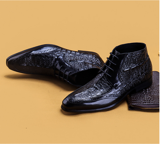 Botas Martin de Cuero Genuino para Hombre - Primera Capa - Image 21