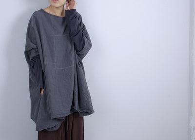 Blusa Pullover Manga Larga de Algodón Lavado a Mano - Diseño Artesanal - Image 10