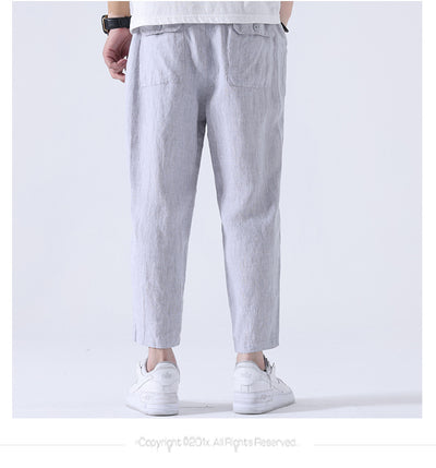 Pantalones Anchos Casuales Estilo Asiático para Hombre - Image 7