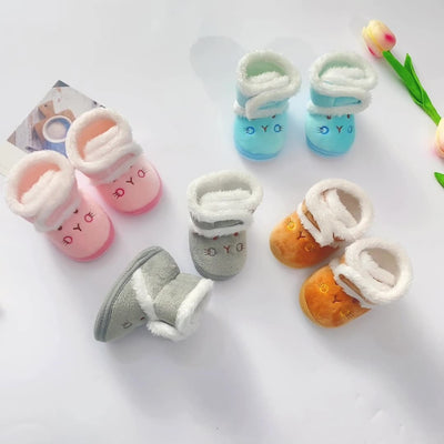 Zapatillas Suaves de Algodón para Bebés y Niñas - Suela Flexible
