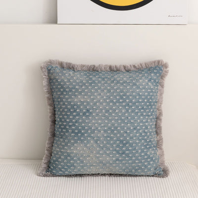 Funda de Almohada Jacquard con Franja de Denim - Image 6