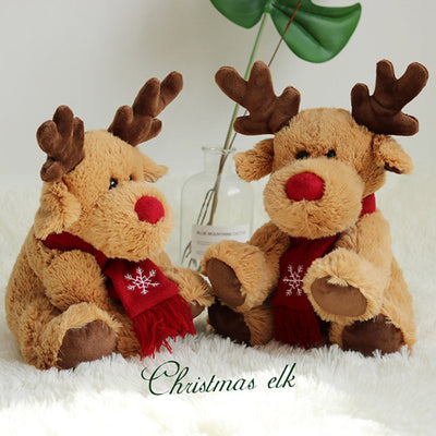 Peluche Reno Navideño Suave para Niñas y Niños