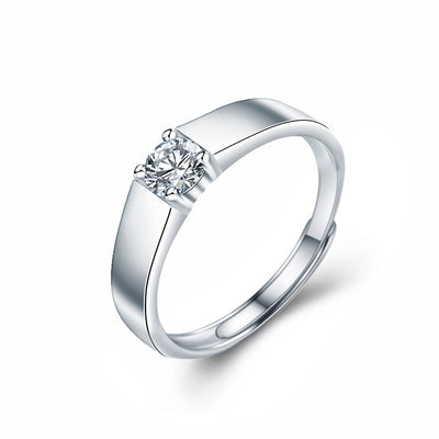 Anillo de Plata Esterlina para Hombre con Moissanita Blanca - Image 10