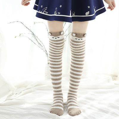 Calcetines Largos de Coral Fleece hasta la Rodilla - Talla Plus - Image 15