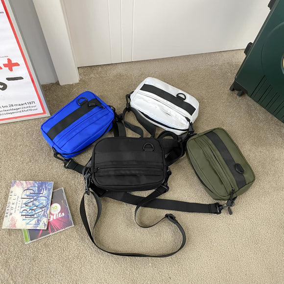 Bolsa Mensajera de Poliéster para Hombre - Estilo Urbano y Personalidad