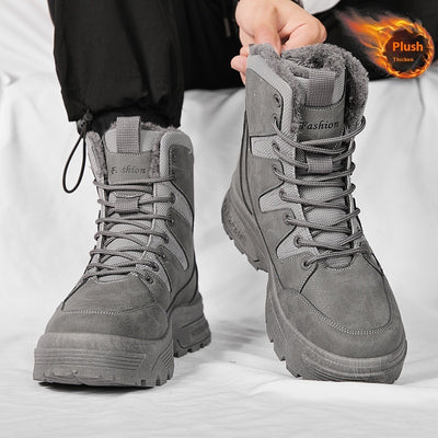 Botas Cálidas Acolchadas de Algodón con Forro Polar para Hombre - Image 6